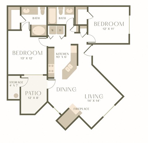 Santa Cruz (B-1) floor plan.